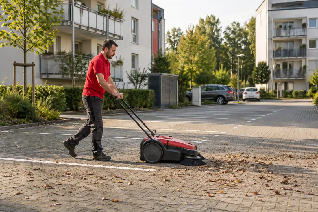 KI-Illustration: Tiefgaragen- und Parkplatzreinigung in Wetzlar